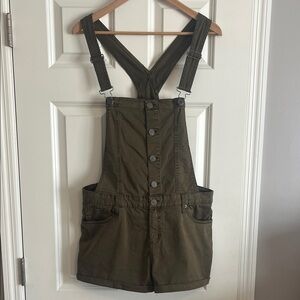 Garage Green Overall Shorts